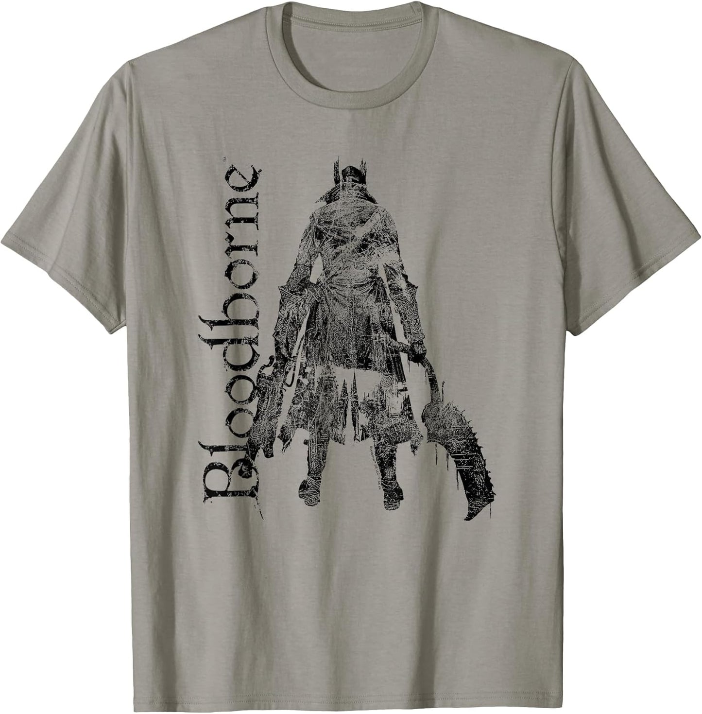 Bloodbourne Hunter Silhouette with Logo Dark Video Game