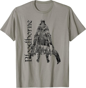 Bloodbourne Hunter Silhouette with Logo Dark Video Game