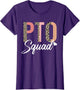 PTO Squad Heart Symbol for School Volunteer Teacher Parent