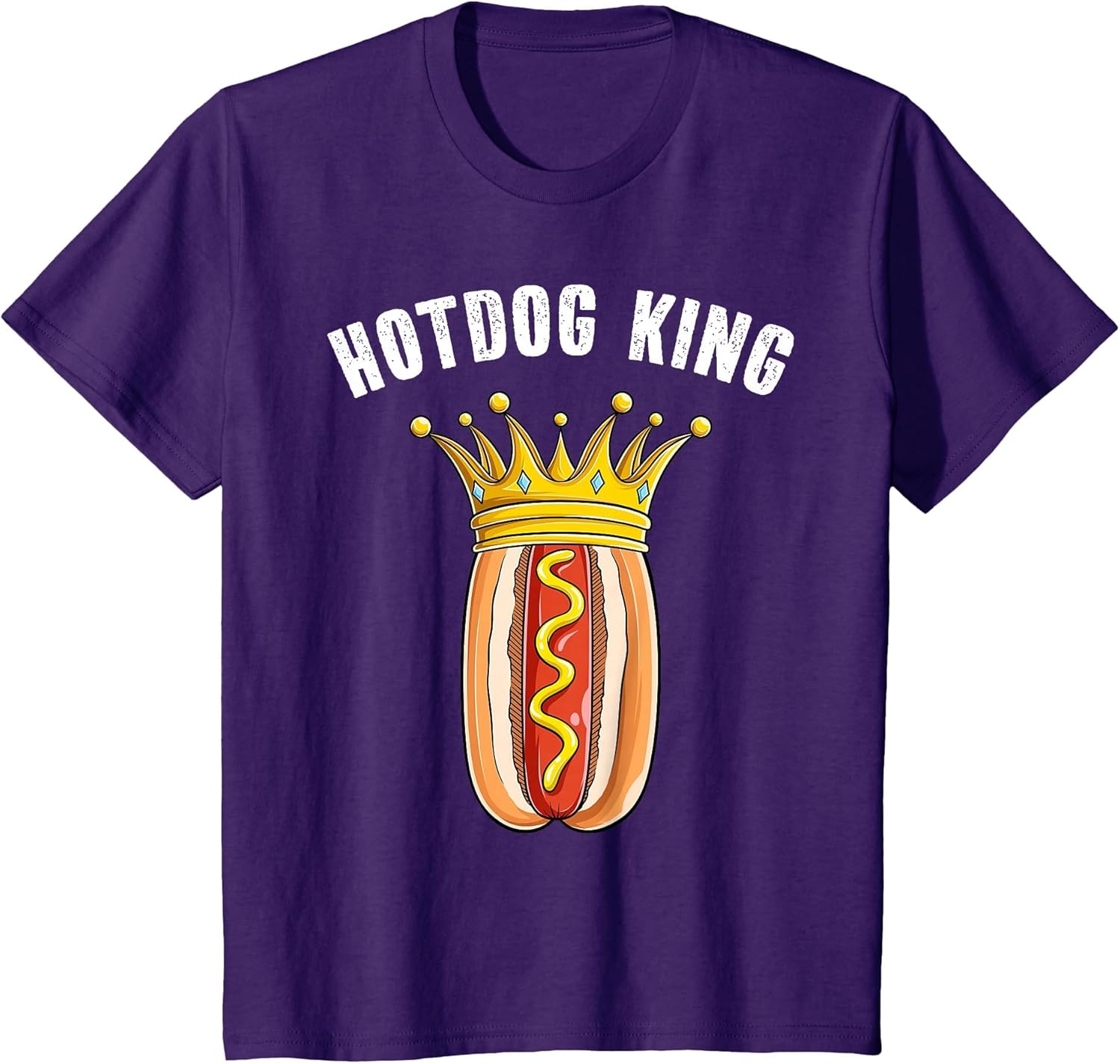 Hotdog King Cool Sausage Hot Dog Food Lover Men Boys
