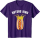 Hotdog King Cool Sausage Hot Dog Food Lover Men Boys