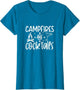 Campfires and Cocktails Funny Camper Camping Funny Drinking