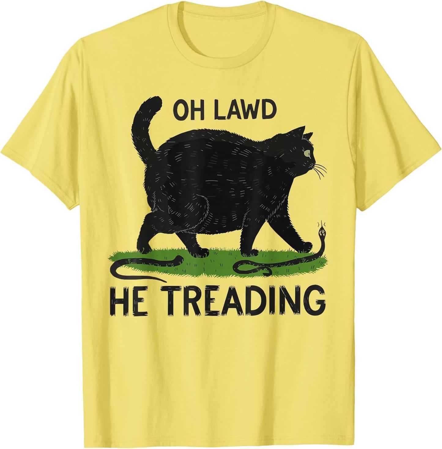 Oh Lawd He Treading Funny Fat Cat Lover Funny Memes Cat Mom
