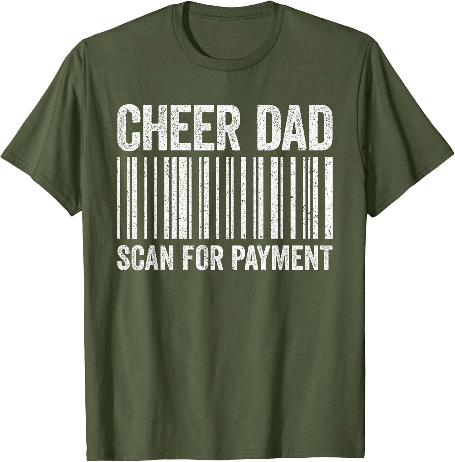 Cheer Dad Scan for Payment Shirt Cheerleading Fathers Day