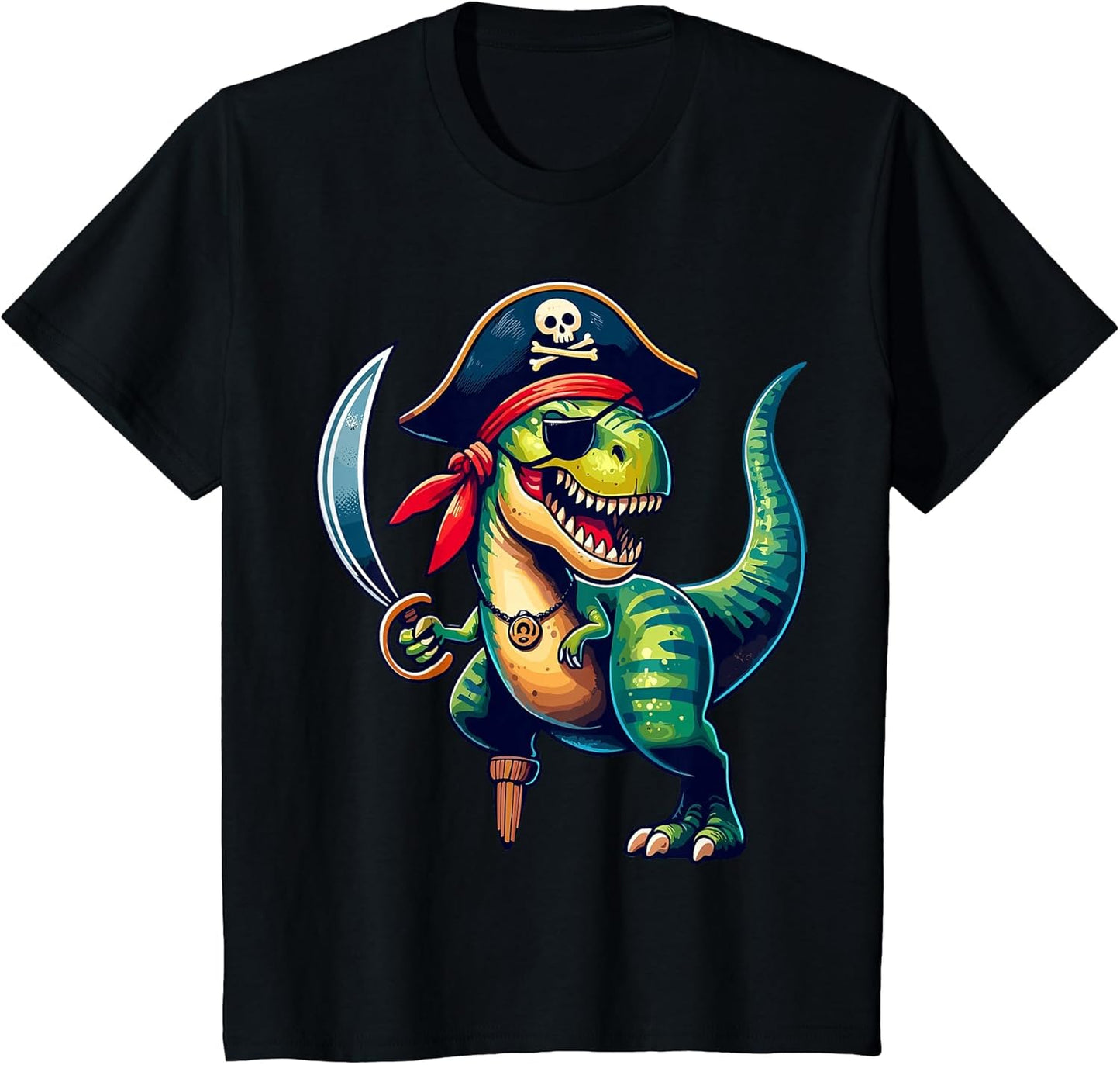 Pirate Dinosaur T Rex Funny Tyrannosaurus Halloween Pirate