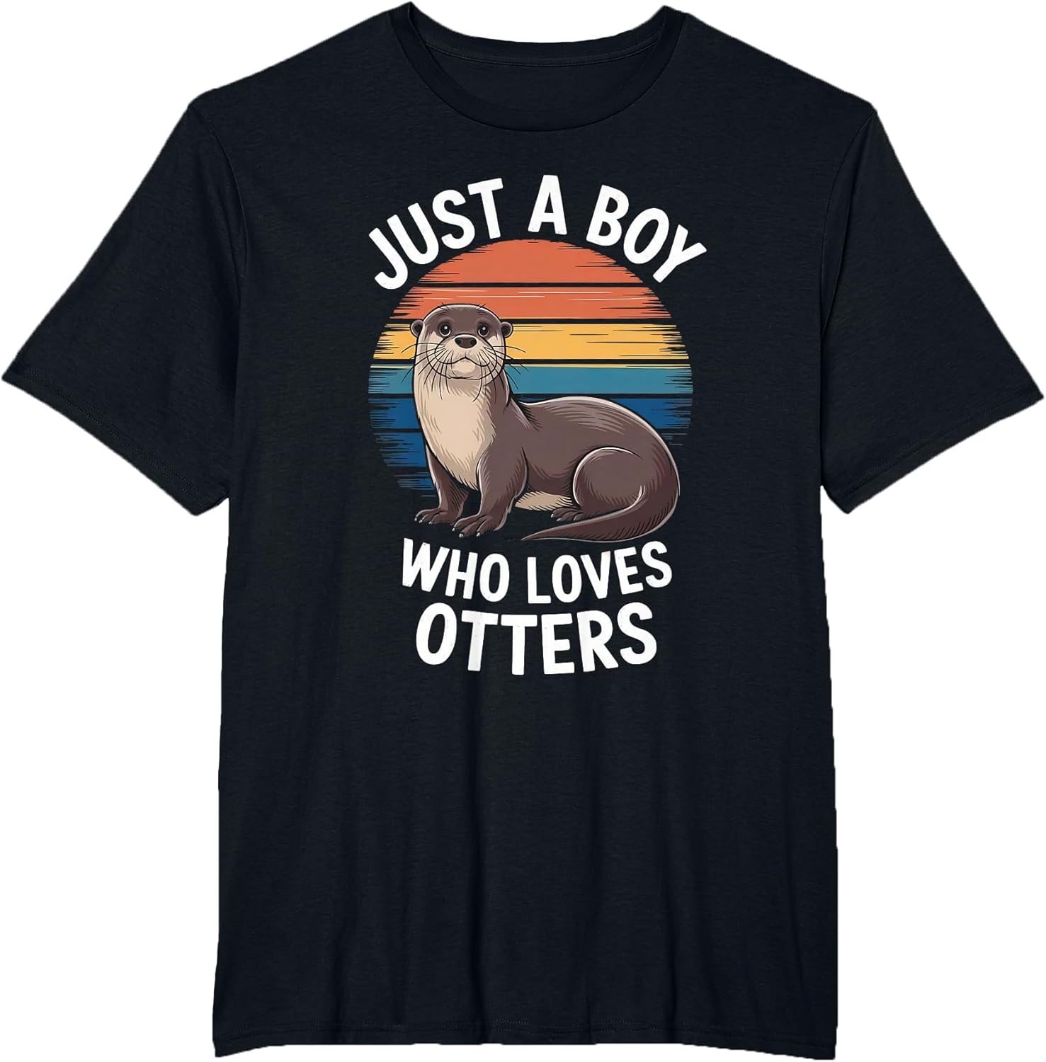 Just A Boy Who Loves Otters Animal Fan Boys Kids Otter