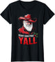 Merry Christmas Yall Cowboy Santa Texas Western Howdy Xmas