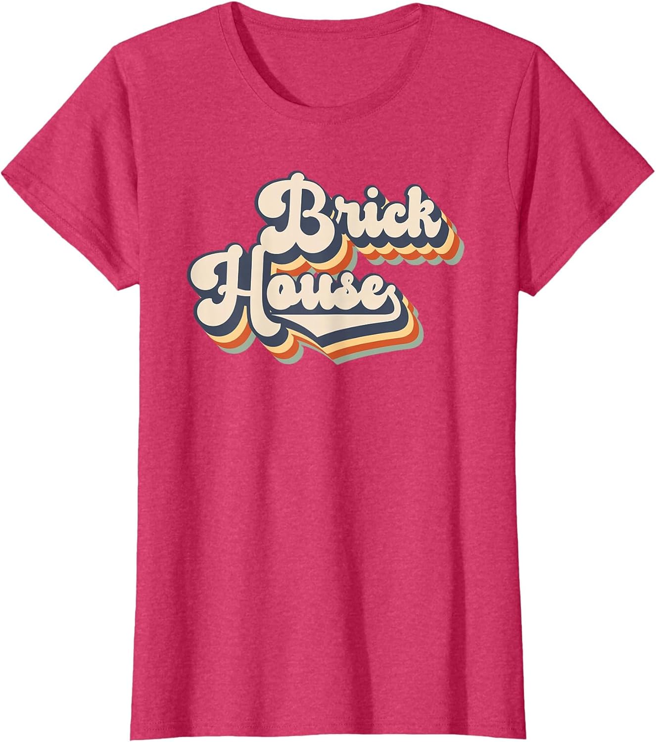 Retro 70's Vintage Style Brick House