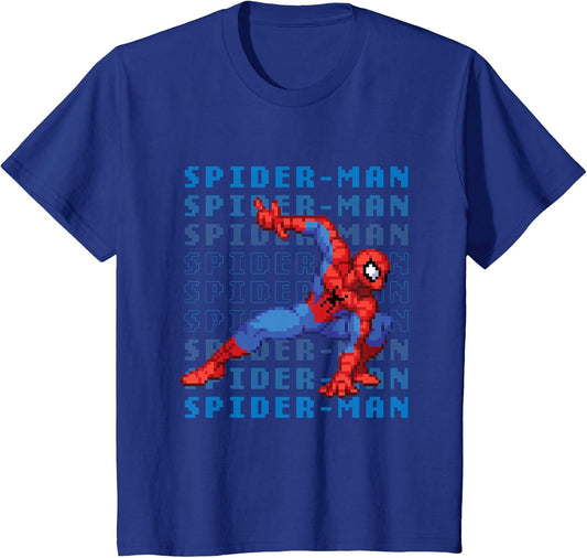 Kids Marvel Cosmic Invasion Game Spider-Man Retro Pixel Graphics