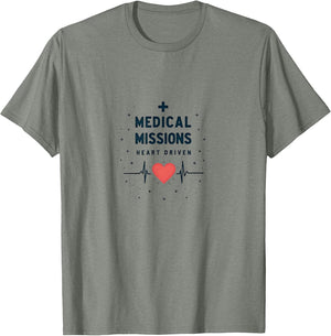 Medical Missions Heart Driven Nurse Design , Men, Olive Heather, 3X-Large