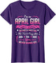I'm an April Girl I Have 3 Sides April Birthday