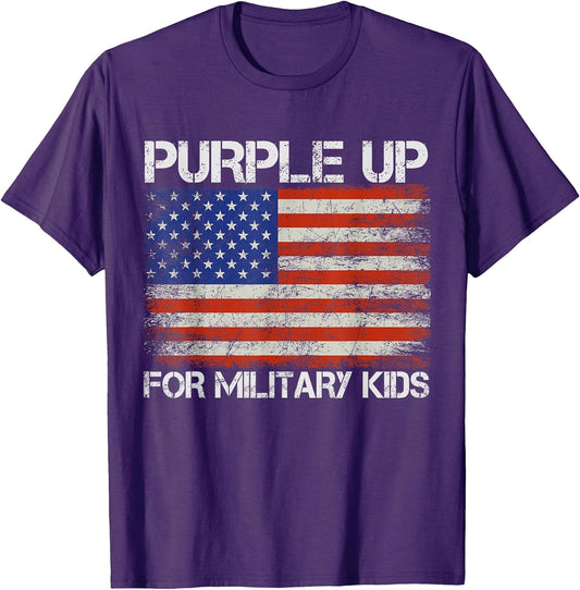 Purple up for Military Kids - Month of The Military Child