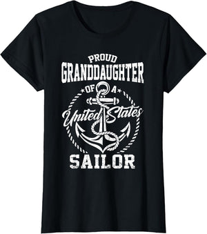 Proud Granddaughter of A Sailor US Veteran Family Matching