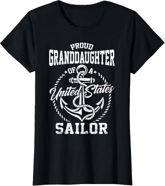 Proud Granddaughter of A Sailor US Veteran Family Matching