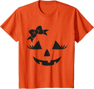 Jack O Lantern Face Pumpkin Eyelashes Halloween Girls Women