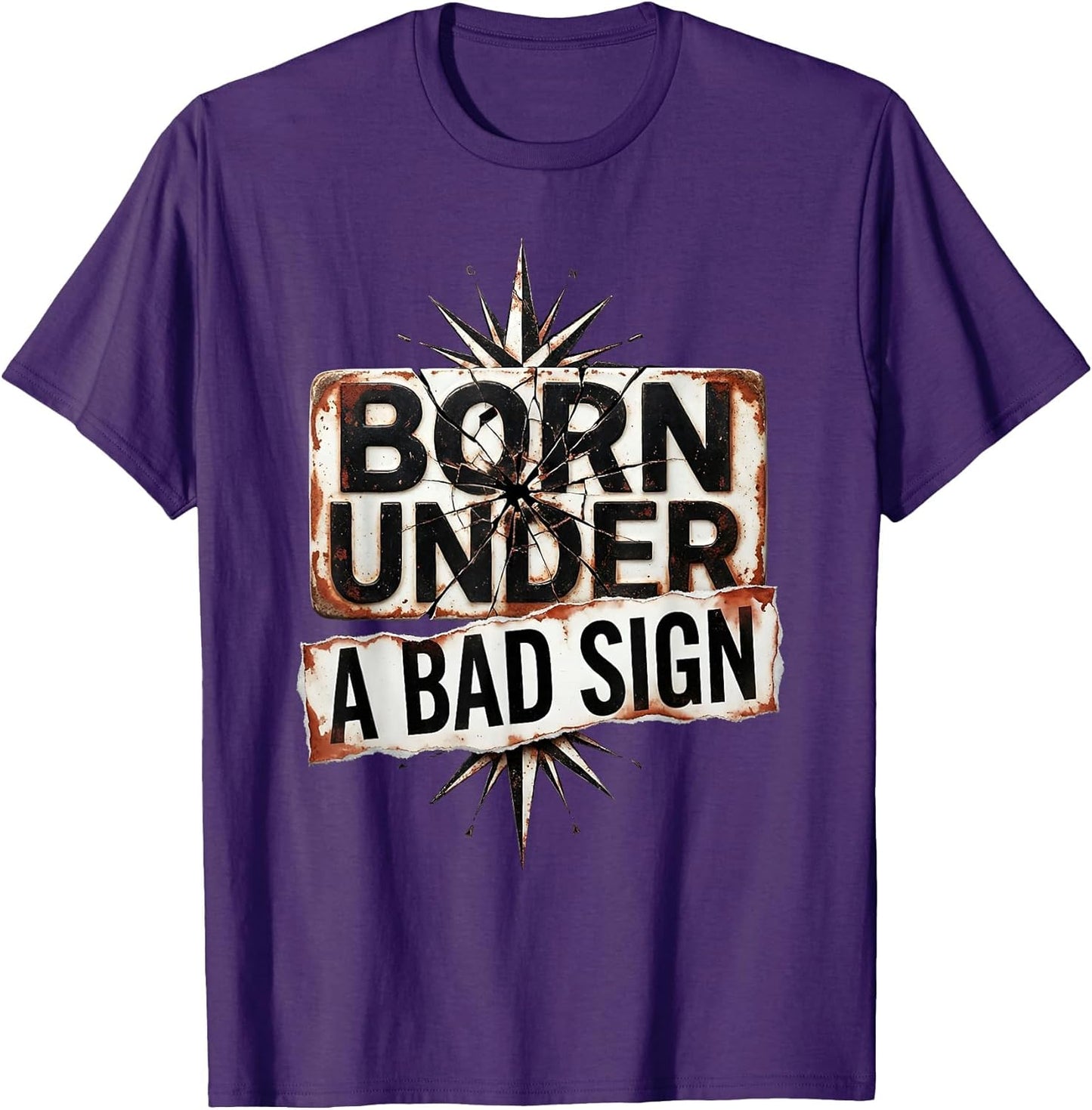 Born Under a Bad Sign Grunge Rock Design