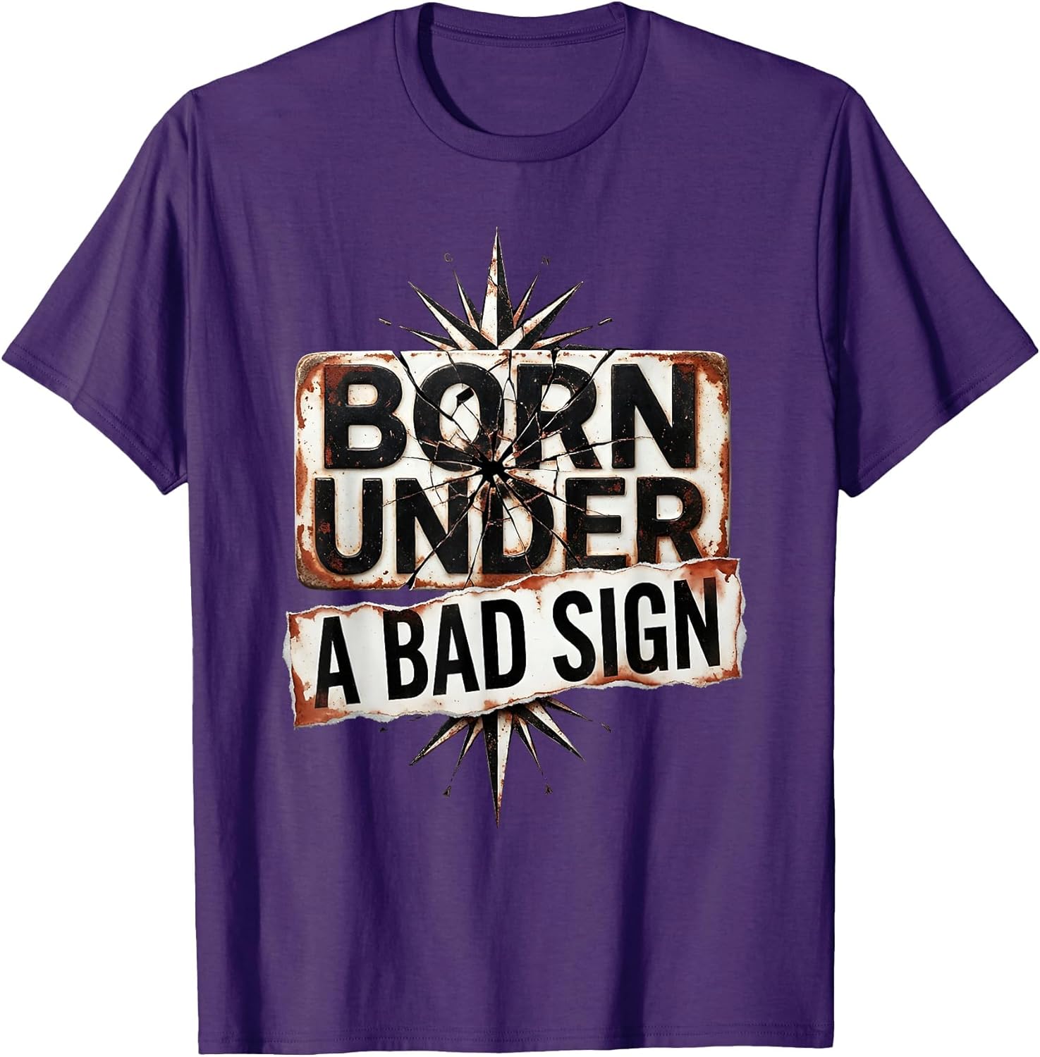 Born Under a Bad Sign Grunge Rock Design