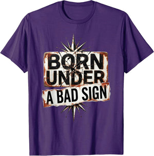 Born Under a Bad Sign Grunge Rock Design