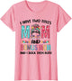 I Have Two Titles Mom Bonus Mom Messy Bun Floral Mothers Day