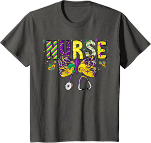 Nurse Mardi Gras Coquette Bow Stethoscope Girls Women