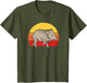 Javelina Vintage Retro 80s Sunset Cute Funny Arizona