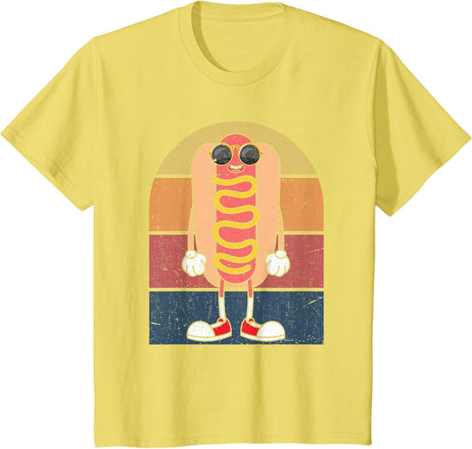 Cool Hot Dog Fast Food Sunglasses Weiner Foodie Retro Hotdog