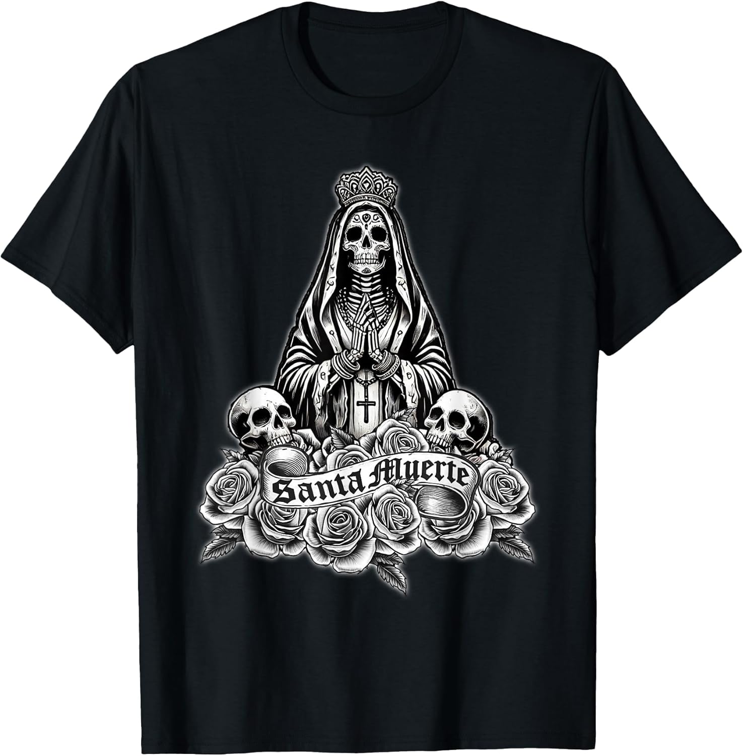 Santa Muerte Mexican Floral Saint Death