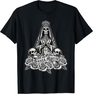 Santa Muerte Mexican Floral Saint Death