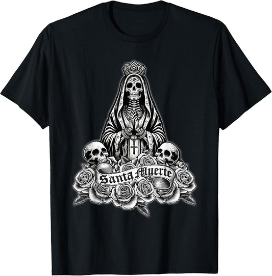 Santa Muerte Mexican Floral Saint Death