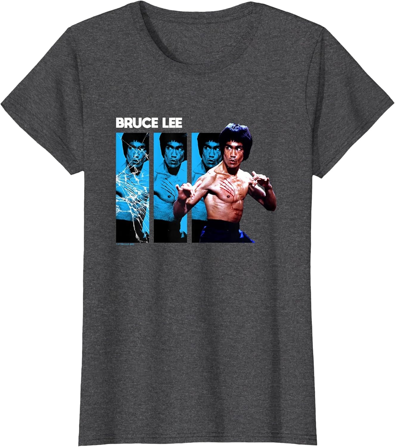 Bruce Lee Broken Mirror Claw Marks Vintage