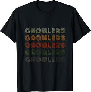 Love Heart Growlers Grunge Vintage Style Black Growlers