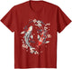 Cherry Blossom Koi Carp Fish Japanese Sakura Graphic Art