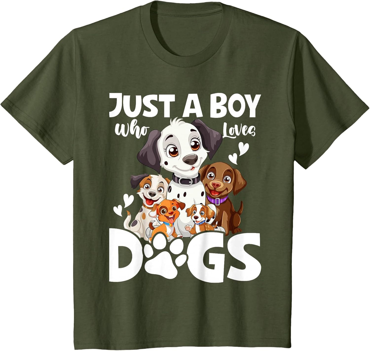 Just A Boy Who Loves Dogs Boys Toddler Puppy Dog Lover