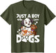 Just A Boy Who Loves Dogs Boys Toddler Puppy Dog Lover