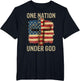 One Nation Under God American Flag Cross 4th of July Men