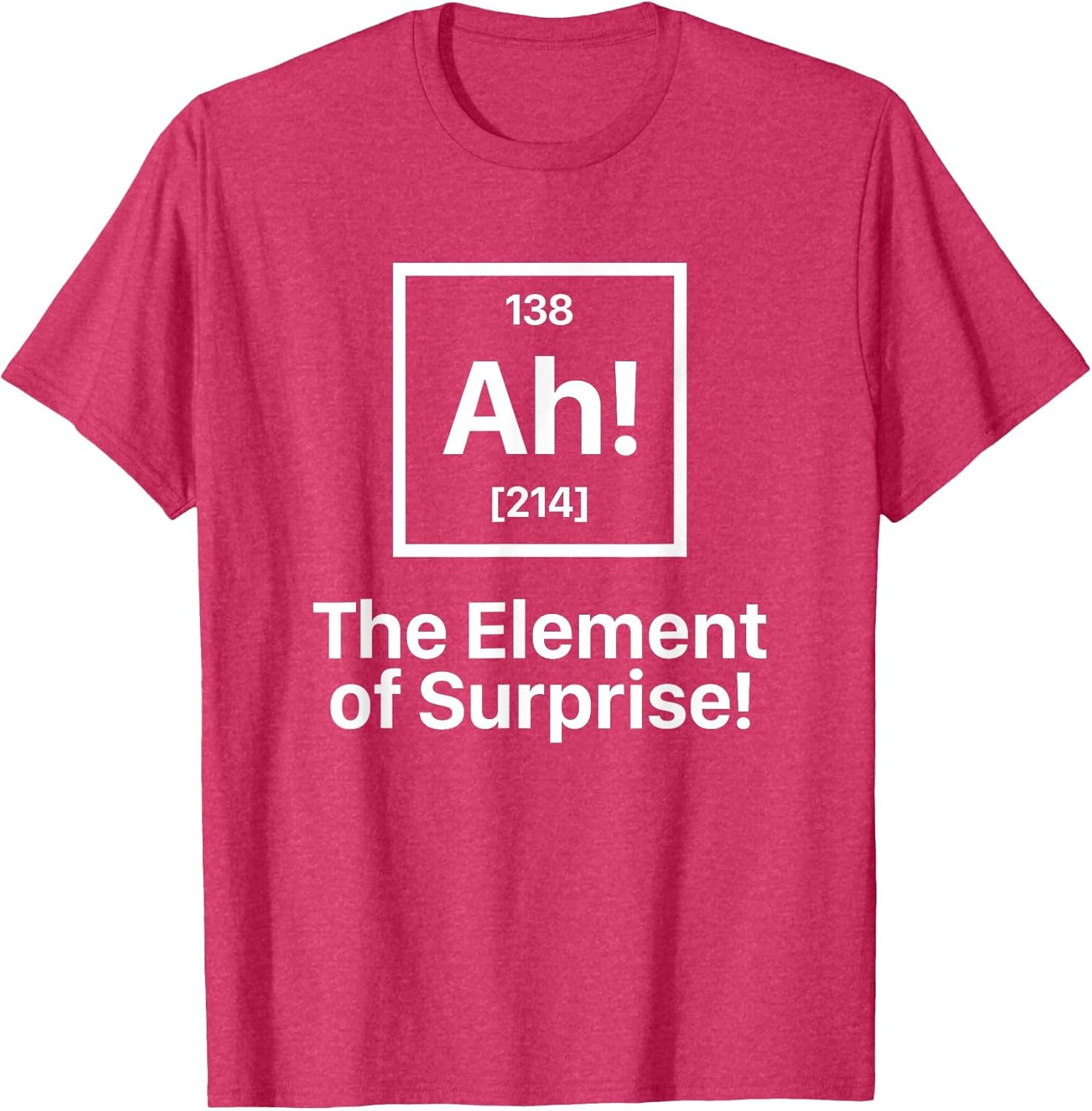 Funny Novelty Men's Ah The Element of Surprise
