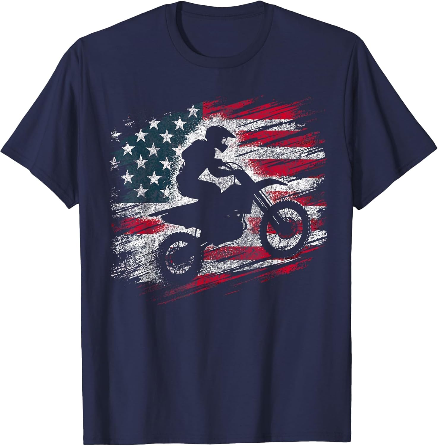 Motocross USA Dirt Bike American Flag