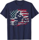 Motocross USA Dirt Bike American Flag