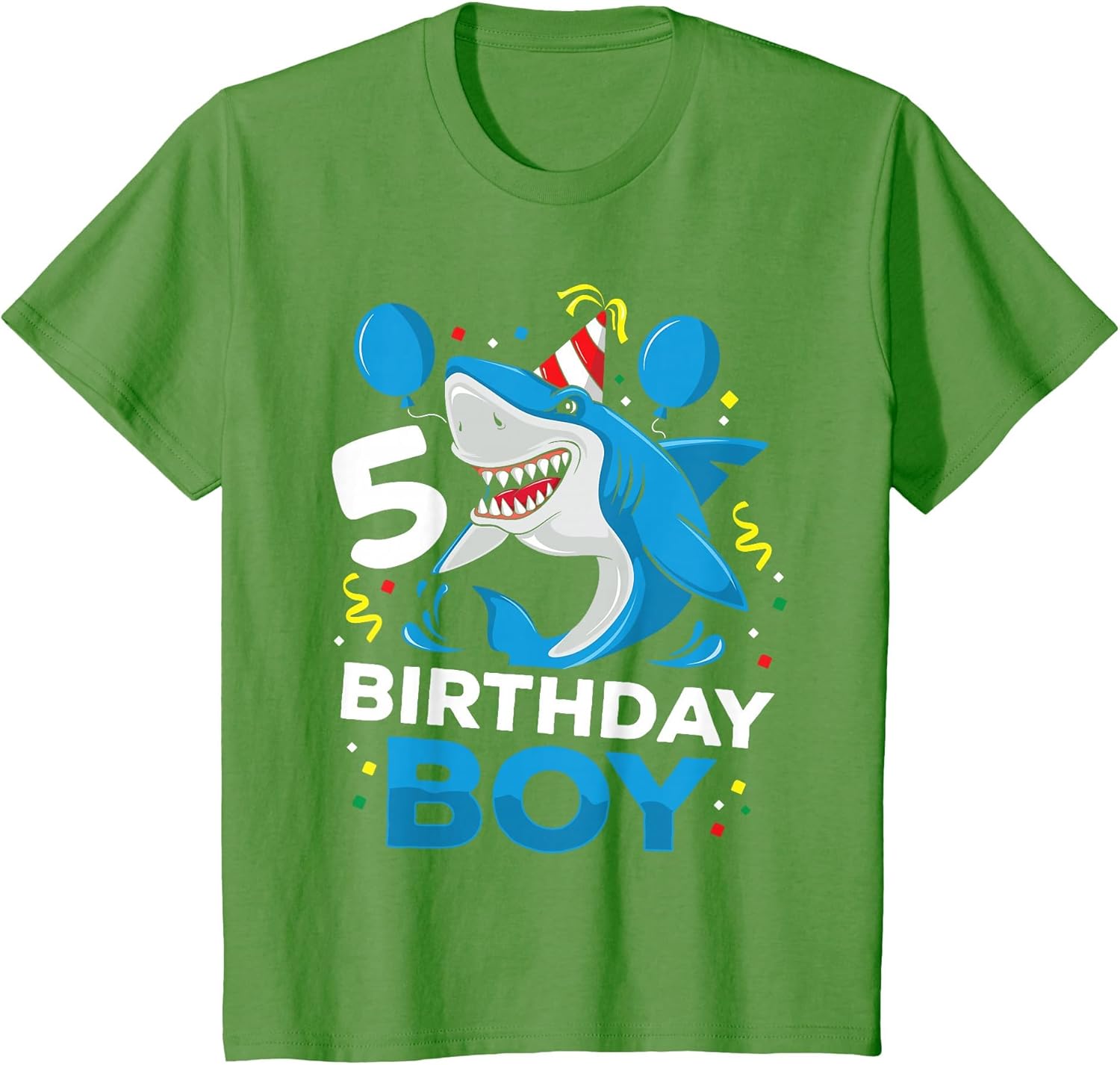 Kids 5th Birthday Boy Shark Ocean Theme Party 5 Years Old for Boy