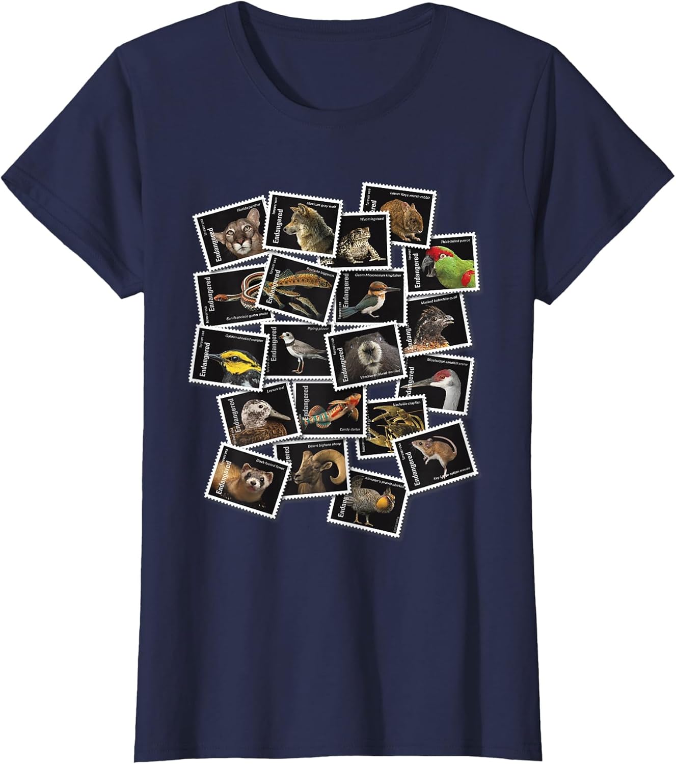 USPS Endangered Species Collage of Stamps