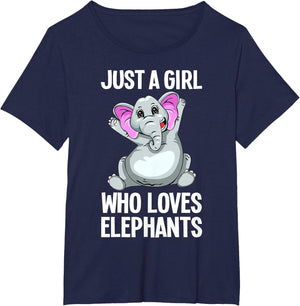 Funny Elephant Design for Girls Women Kids Elephant Lover
