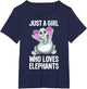 Funny Elephant Design for Girls Women Kids Elephant Lover