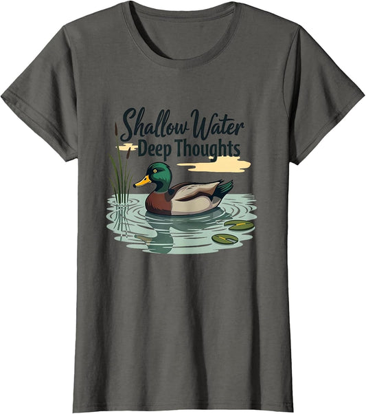 Shallow Water Deep Thoughts Duck Philosophy Design