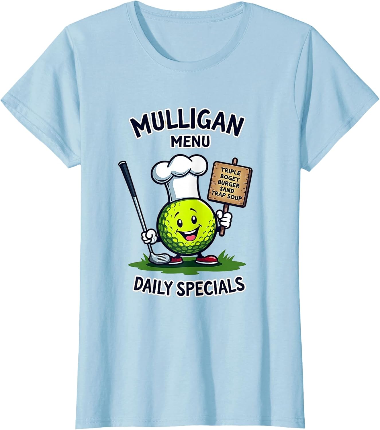 Mulligan Menu Daily Specials Golf Humor Design