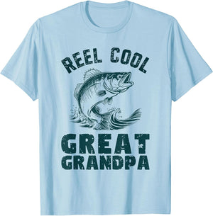 Reel Cool Great Grandpa Fishing Grandpa Vintage Style