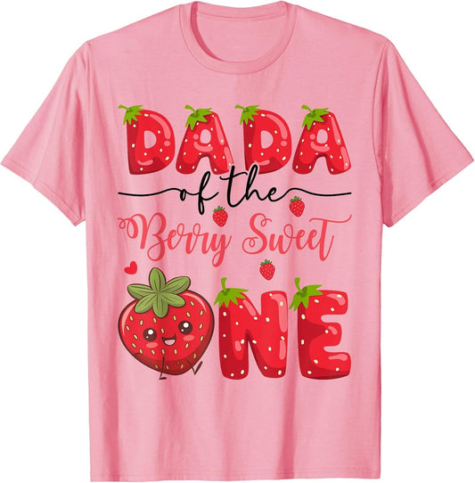 Dada of The Berry Sweet One Strawberry First Birthday