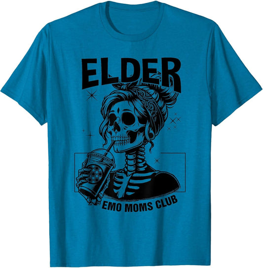Elder Emo Moms Club Mothers Day Funny Skeleton