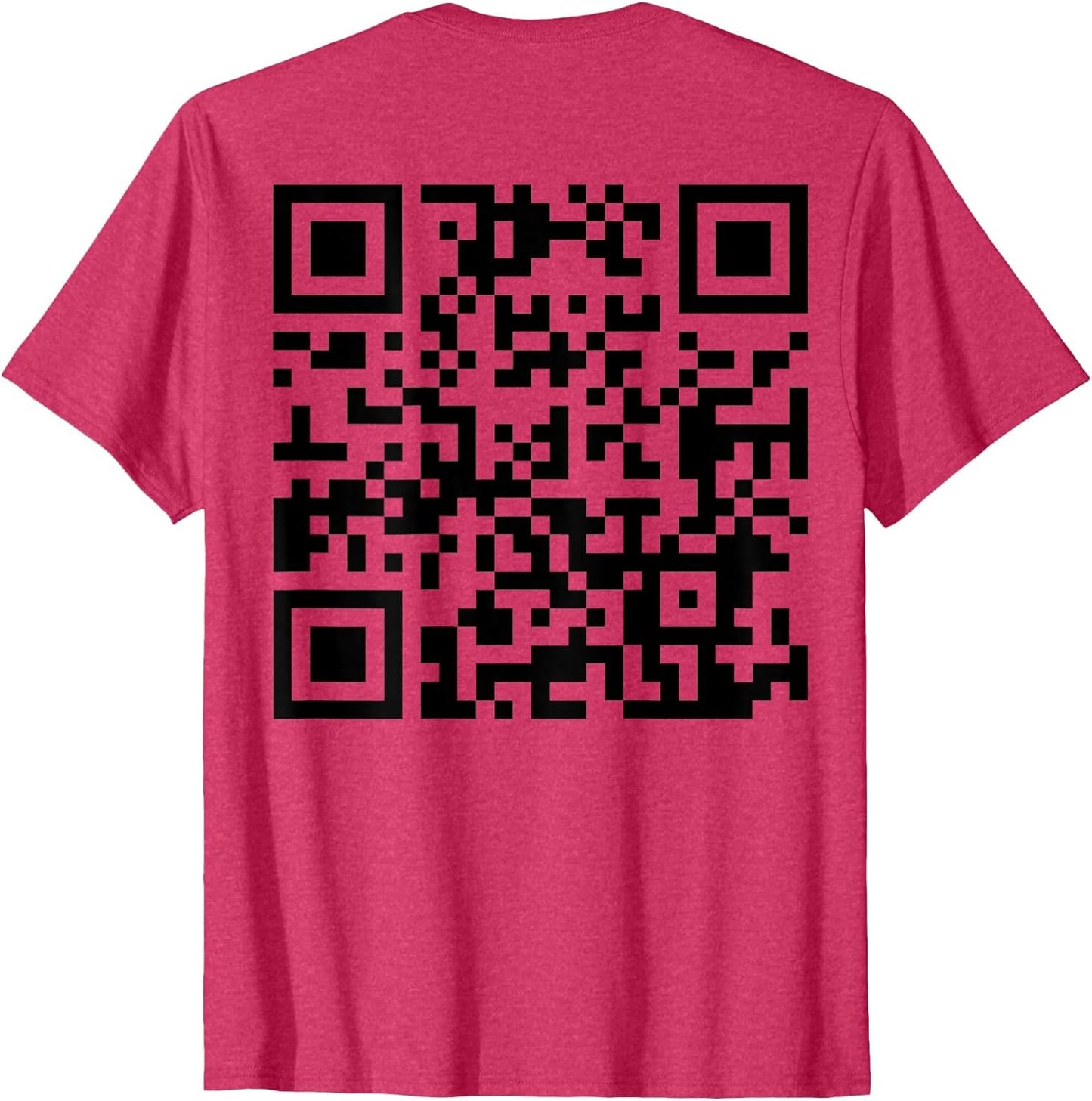 (On Back) Funny QR FCK Off Code Saying Quote Women