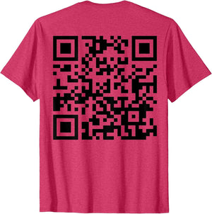 (On Back) Funny QR FCK Off Code Saying Quote Women