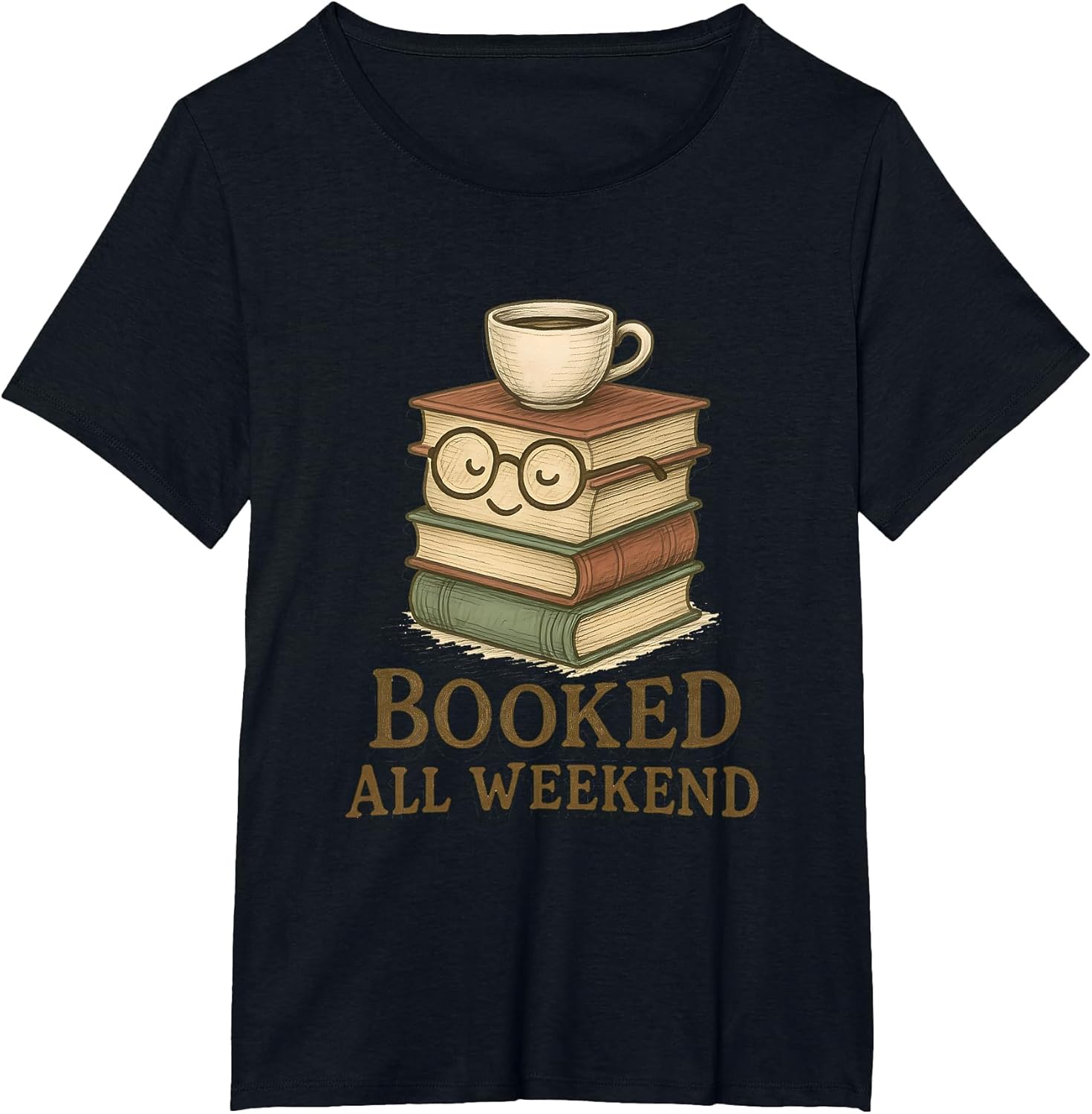 Booked All Weekend Funny Reading Coffee Lover Bookworm